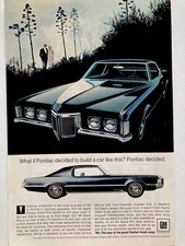 1969 Pontiac Grand Prix Print Ad Wide Track Tiger Decided Like This picture