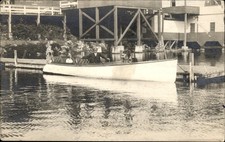 Lakeport NH Motor Boat Capt. Fred Plante c1910s Real Photo Vintage Postcard picture