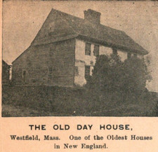 Antique UDB Postcard The Old Day House Westfield Massachusetts MA c1900s picture