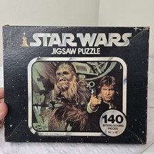 1977 Star Wars Han Solo Chewbacca Jigsaw Puzzle 140pc 14x18 Kenner Complete picture