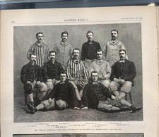 1882 ORIGINAL VINTAGE HARPER’S WEEKLY NEWSPAPER CHICAGO BASEBALL CLUB COMPLETE picture