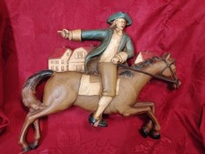 Vintage Syroco Paul Revere & Horse Wall Art 13