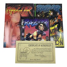 Razor Comic Lot #1 Burn #8 #10 Signed Everette Hartsoe VF+/NM Indie Comics picture