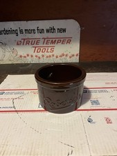 Vintage Roberts Dairy Brown Stoneware Butter Crock Omaha Nebraska picture