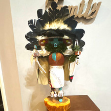 Kathy Lente-Gonzales Pueblo Handmade Native American “Morning Singer” Kachina picture
