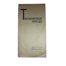Vintage 1932 Tremendous Trifles Travelers Insurance Auto Safety Booklet Pamphlet picture