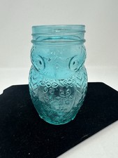 Owl-Shaped Jar Blue picture