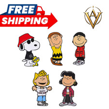 5Pcs Classic Cartoon Enamel Pins Set Collectible Lapel Pin Gift  picture