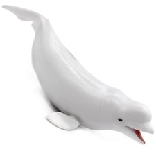 White 01 Beluga Whale Figurine Model Statue Decoration Educational Collectible picture