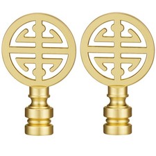 Canomo 2 Packs Oriental Asian Lamp Finial Cap Knob Lamp Decoration for Lamp Shad picture