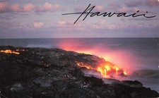 Postcard HI Kīlauea Volcano Lava Flow Pacific Ocean Molten Rock Long 6.5x4