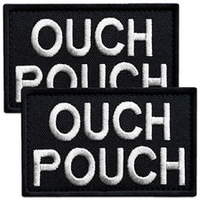 2Pcs Ouch Pouch Patch Embroidered First Aid Patches, first aid patch picture