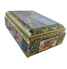 Vintage 1992 E. Otto Schmidt Lebkuchen Honig Embellished Fancy Tin Box picture
