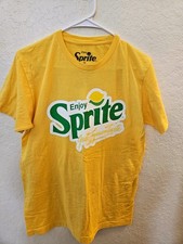 Yellow SPRITE soda T Shirt Sz M 