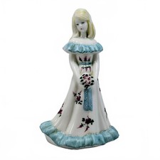 Vtg Fenton Milk Glass Bridesmaid Doll, Handpainted M. Wagner #1071/2500 picture