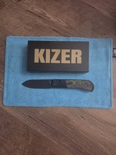 Kizer Tycho, BR-OP EXCLUSIVE, 80s Camo Carbon Fiber, DLC M390, BNIB picture
