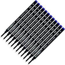 Paquete de 12 recambios para bolígrafo Schmidt 888 azul mediano picture