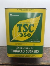 Vintage TSC 350 PENN DRAKE 2 Gal Oil Can Butler Pa Tobacco Suckers Agriculture picture