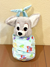 Disney Parks Disney Babies Scamp Puppy Lady and Tramp Blanket Plush Swaddle Tag picture