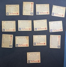 1951 Bowman Fight the Red Menace (13 card Lot) Vintage War Cards picture