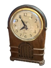 1930s Ingraham Self Starting Strike Mantle Clock Working picture