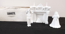 Dept 56 Winter Silhouette DECORATING THE MANTLE 7791-7 Retired picture