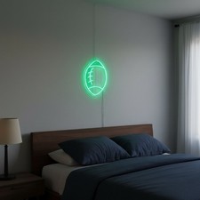 Led Neon Football Light Sports Fan , Office, Bedroom,garage, Dorm, GameRoom, Bar picture