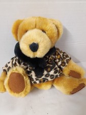 Vintage Hershey's Chocolate Bear Plush Cheetah Animal Print Advertisement picture