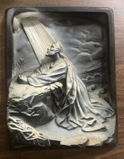 VTG CREATIVE ARTS BY VICTOR 10 X 8 RELIEF WALL PLAQUE PLASTER JESUS GETHSEMANE picture