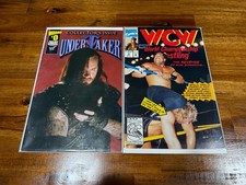 Undertaker 0 Wizard Chaos + WCW 2 Marvel 1992 Vintage Wrestling Comic Lot  picture