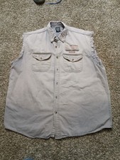 Harley Davidson Sturgis 70th Anniversary Tan Vest 3X picture