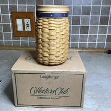 Longaberger Collectors Club JW Miniature RENEWAL BASKET - Liner, Protecter NEW picture