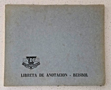 Unique CUBAN BASEBALL NATIONAL SERIE SCORE BOOK OFFICIAL INDUSTRIALES 1973 ORIG picture