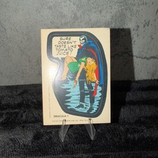 Topps 1974 1975 Marvel Comic Book Heroes Dracula-1 Sticker Card picture