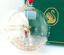 5732813 New 100% SWAROVSKI Crystal SCS Limited Annual Edition Ball Ornament picture