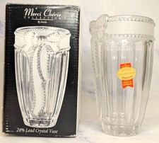 Merci Chérie Collection Lead Crystal Flower Vase Made in Germany picture
