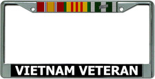 Vietnam Veteran Chrome License Plate Frame picture