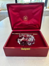 Steuben Crystal Excalibur Paperweight - 18K Gold-Sterling Sword Letter Opener picture
