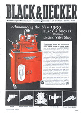 1938 Ad Black & Decker Mfg Co Towson MD Electric Valve Shop Wet Grinding Refacer picture