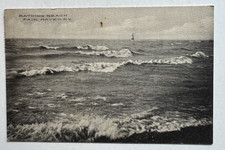 1913 NY Postcard Fair Haven New York Bathing Beach surf lighthouse in distance picture