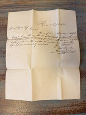 1832 Antique US Bank Letter - Atty Thos Shields - Pittsburgh - Wax Residue picture