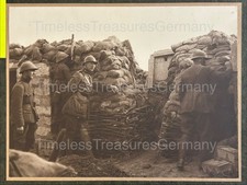 WW1 Belgium Yser Front Trench Photo King Albert I Boyau de la Mort Dixmude 1917 picture