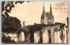 Vintage Angers Les Ruines Toussaint Postcard France 1914 picture