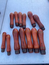 RARE 13 VINTAGE NEW & USED Disston No.1 No.2 No.3 & No.4 File Wooden Handles picture