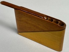 Vintage Multicolor Wood Pocket Cigarette Sliding Lid Case Dispenser Holder (A7) picture