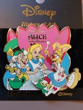 DISNEY PIN LE ALICE IN WONDERLAND JAPAN M&P HISTORY OF ART MAD HATTER RABBIT picture