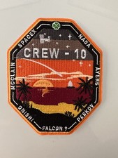 Space Crew 10 Dragon ISS Program Mission Patch 3.5” picture