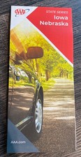 Iowa Nebraska State Series AAA Highway Travel Map 6-23 Edition picture