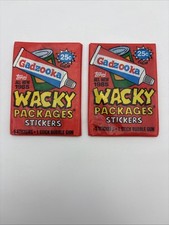 1985 TOPPS 2 x Wacky Packages Unopened Packs- SEALED picture