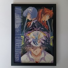 Vintage 1990s Neon Genesis Evangelion DEATH & REBIRTH Framed Poster Clear Art picture
